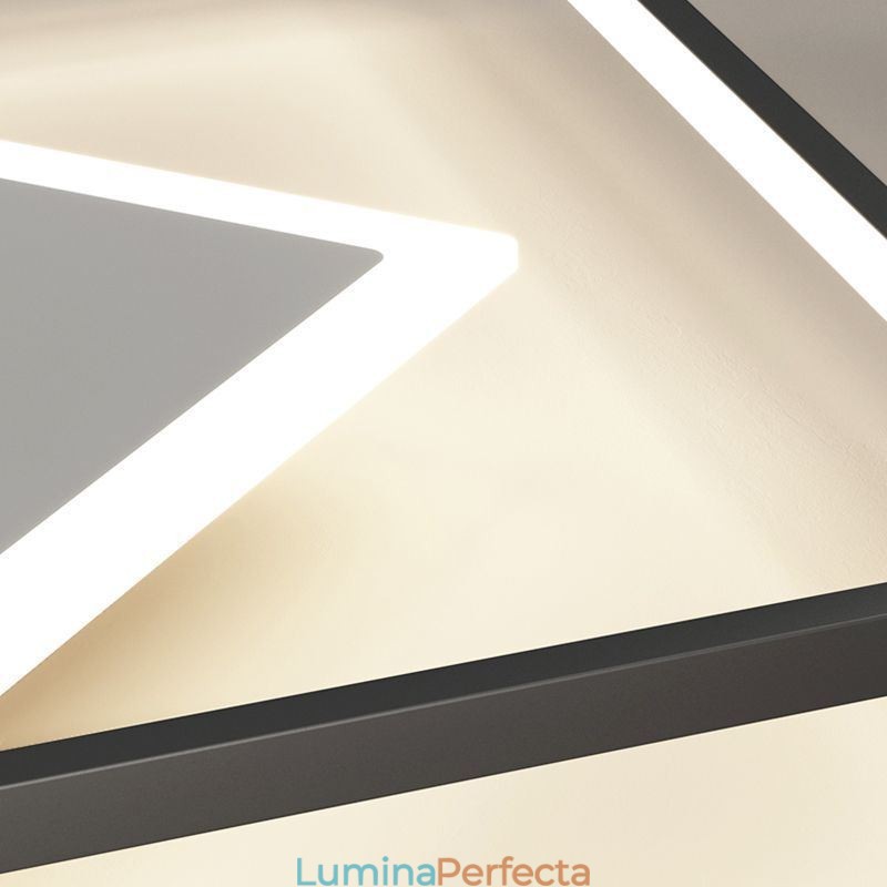 Plafoniera modernă Plafoniera pătrată geometrică
