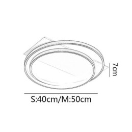 Plafoniera modernă Plafoniera rotundă cu montare încasată