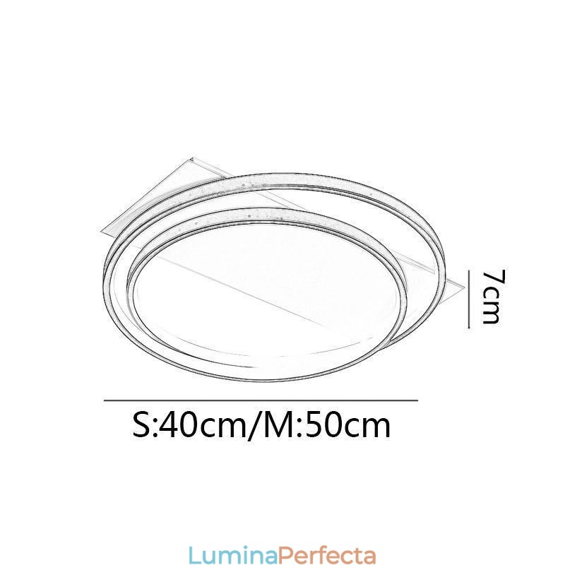 Plafoniera modernă Plafoniera rotundă cu montare încasată