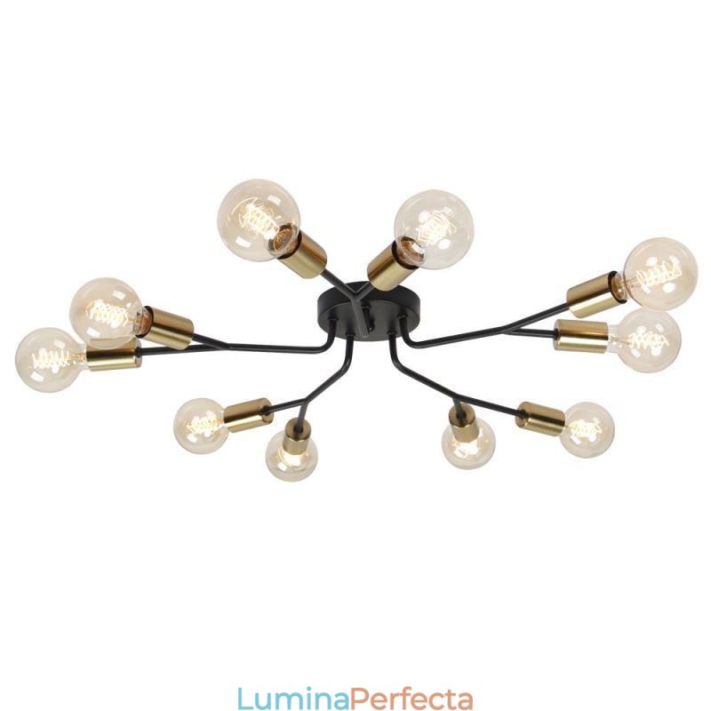 Plafoniera modernă Candelabru vintage negru