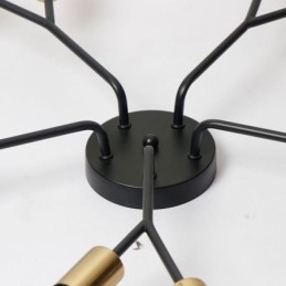 Plafoniera modernă Candelabru vintage negru