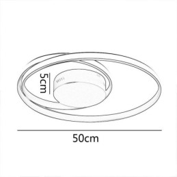 Plafoniere moderne Lămpi duble rotunde