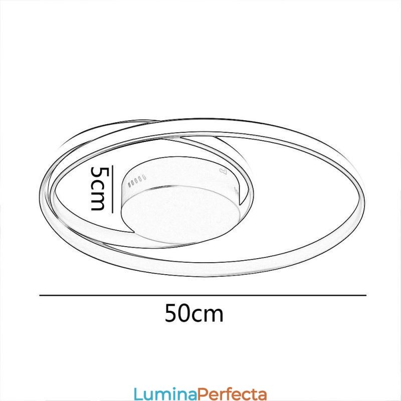 Plafoniere moderne Lămpi duble rotunde