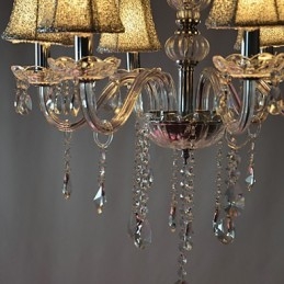 Candelabru Modern de Lux 6 Lumini In Decor Cristal