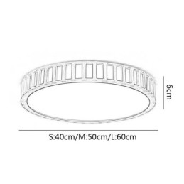 Lampă japoneză Iluminat de tavan din lemn