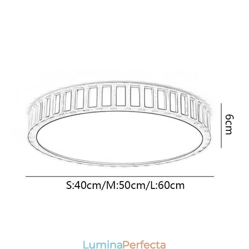 Lampă japoneză Iluminat de tavan din lemn