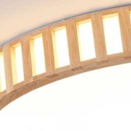 Lampă japoneză Iluminat de tavan din lemn