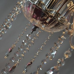 Candelabru Modern de Lux 6 Lumini In Decor Cristal