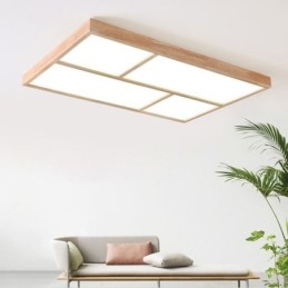 Plafoniera modernă Plafoniera cu montare încadrată în stil minimalist din lemn