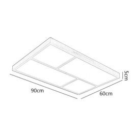 Plafoniera modernă Plafoniera cu montare încadrată în stil minimalist din lemn