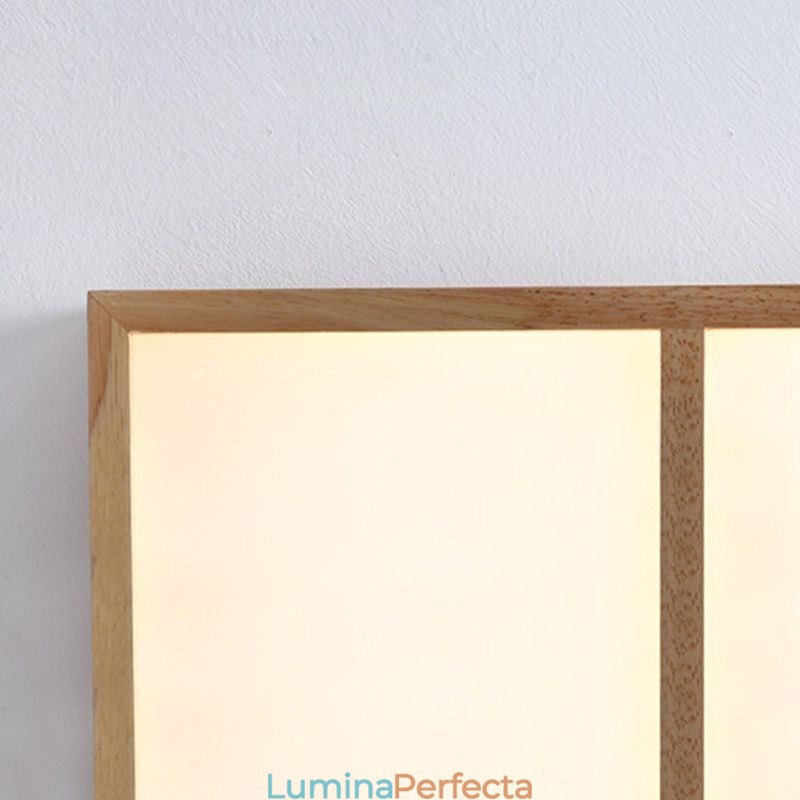 Plafoniera modernă Plafoniera cu montare încadrată în stil minimalist din lemn