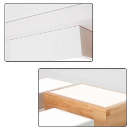Plafoniera modernă Plafoniera geometrică din lemn