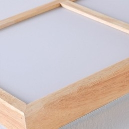 Plafoniera din lemn acrilic japonez. Plafoniera geometrică din lemn