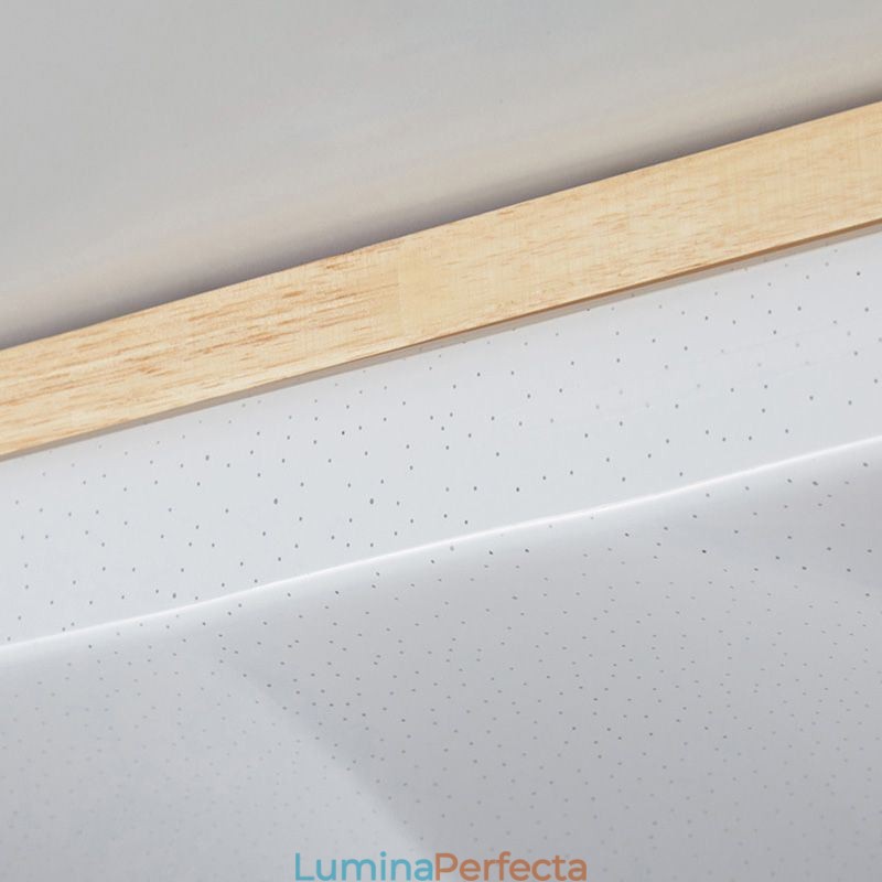 Plafoniera din acril japonez. Plafoniera dreptunghiulara ondulata