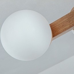 Plafoniera din lemn japonez Magic Bean Plafoniera moleculară