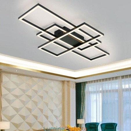 Plafoniera modernă Plafoniera pătrată geometrică Plafoniera modernă Plafoniera pătrată geometrică
