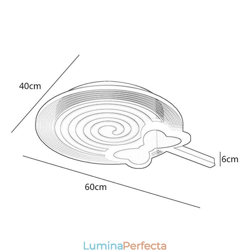 Plafoniera Modernă Lollipop Plafoniera Copii