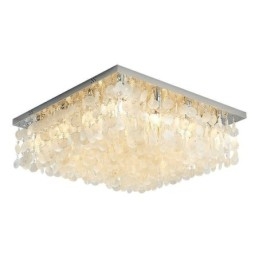 Plafoniera modernă cu carcasă albă Candelabru cu montaj încadrat