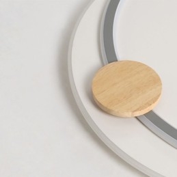 Plafoniera modernă din acrilic cu 2 inele cu montaj încastrat