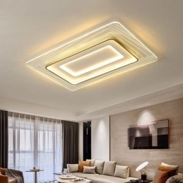 Plafoniera dreptunghiulară cu montare încastrabilă Plafoniera ultrasubțire din acril minimalist
