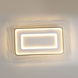 Plafoniera dreptunghiulară cu montare încastrabilă Plafoniera ultrasubțire din acril minimalist