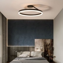 Lampă de plafon modernă cu montare încasată Lampă circulară cu abajur din acril