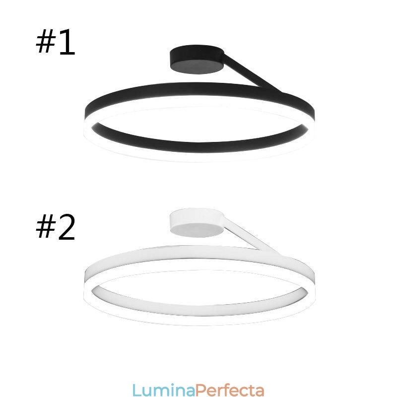 Lampă de plafon modernă cu montare încasată Lampă circulară cu abajur din acril