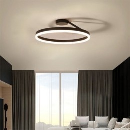 Lampă de plafon modernă cu montare încasată Lampă circulară cu abajur din acril