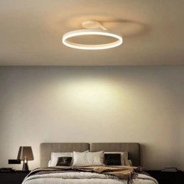 Lampă de plafon modernă cu montare încasată Lampă circulară cu abajur din acril