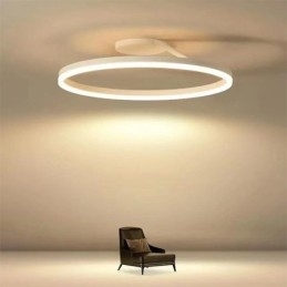 Lampă de plafon modernă cu montare încasată Lampă circulară cu abajur din acril