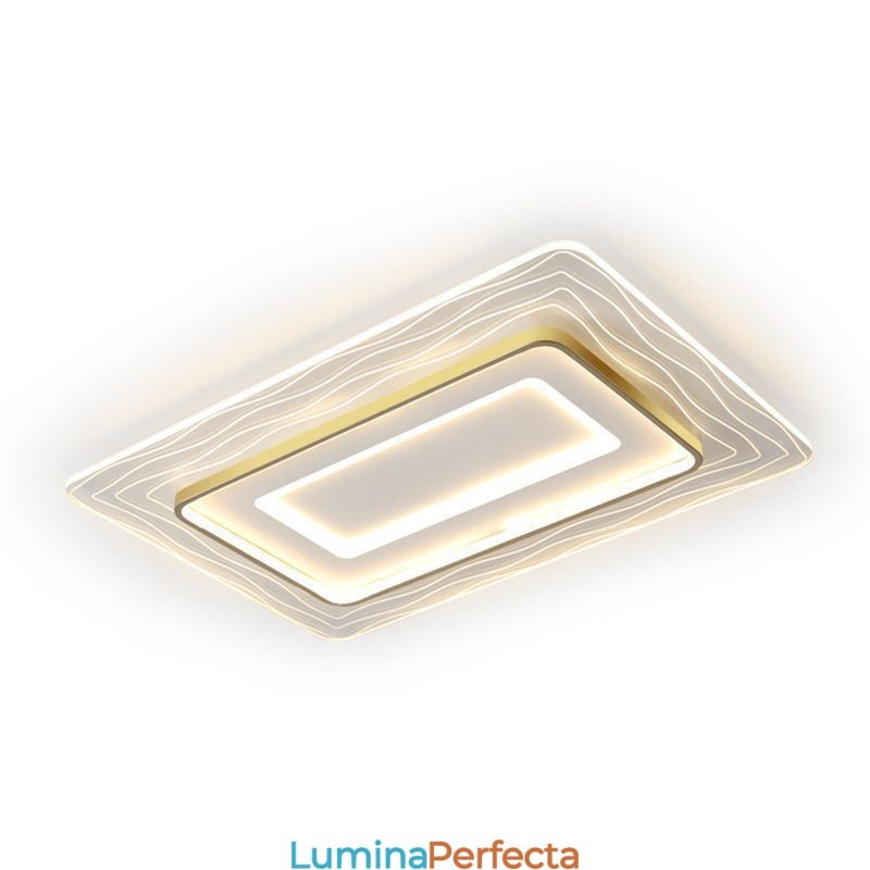 Lampă de tavan, dreptunghiulară, ultrasubțire, minimalistă din acril