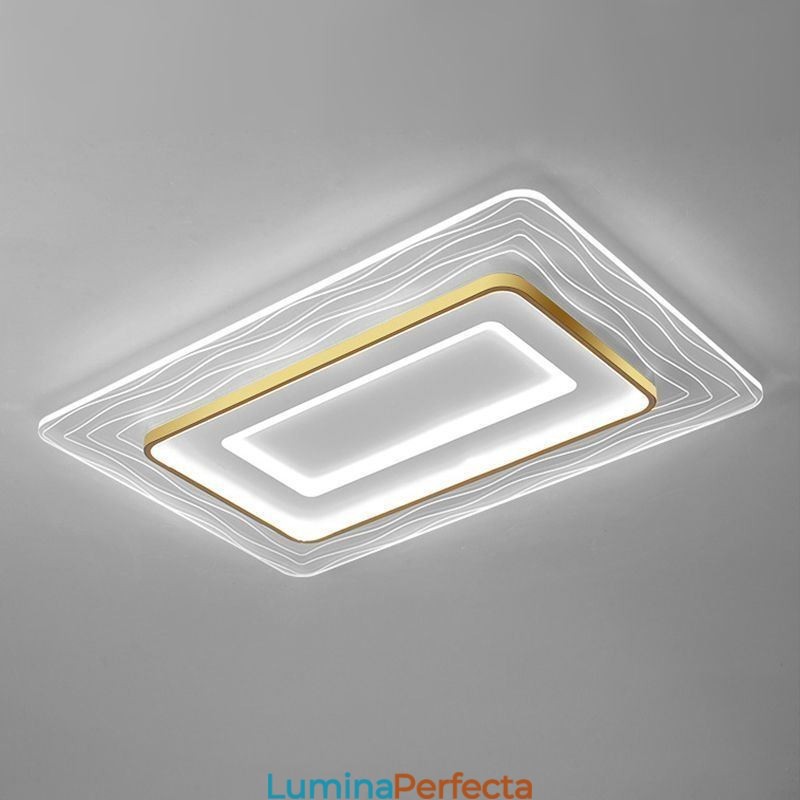 Lampă de tavan, dreptunghiulară, ultrasubțire, minimalistă din acril