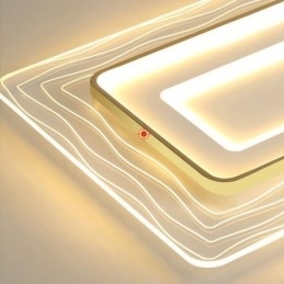 Lampă de tavan, dreptunghiulară, ultrasubțire, minimalistă din acril