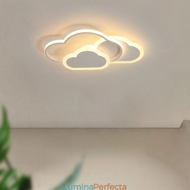 Lumini acrilice moderne, creative, plafon în formă de nor