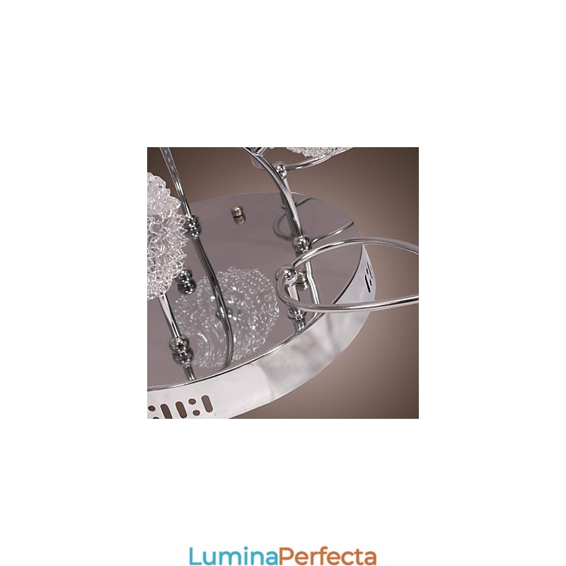 Lumină G4 cu 12 lumini din fier cu abajururi din aluminiu