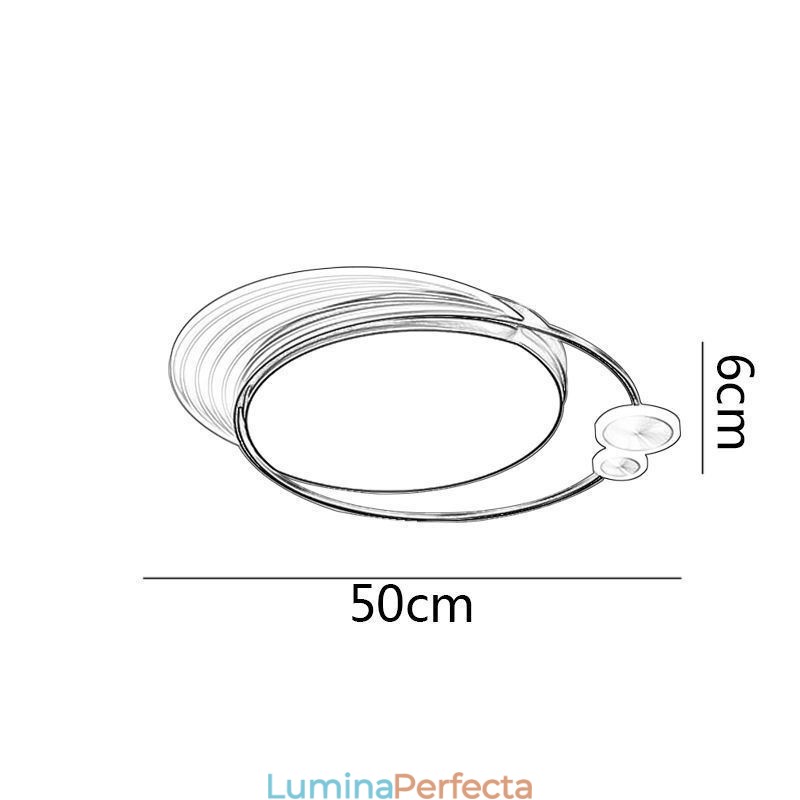 Plafoniera cu montare încasată cu telecomandă