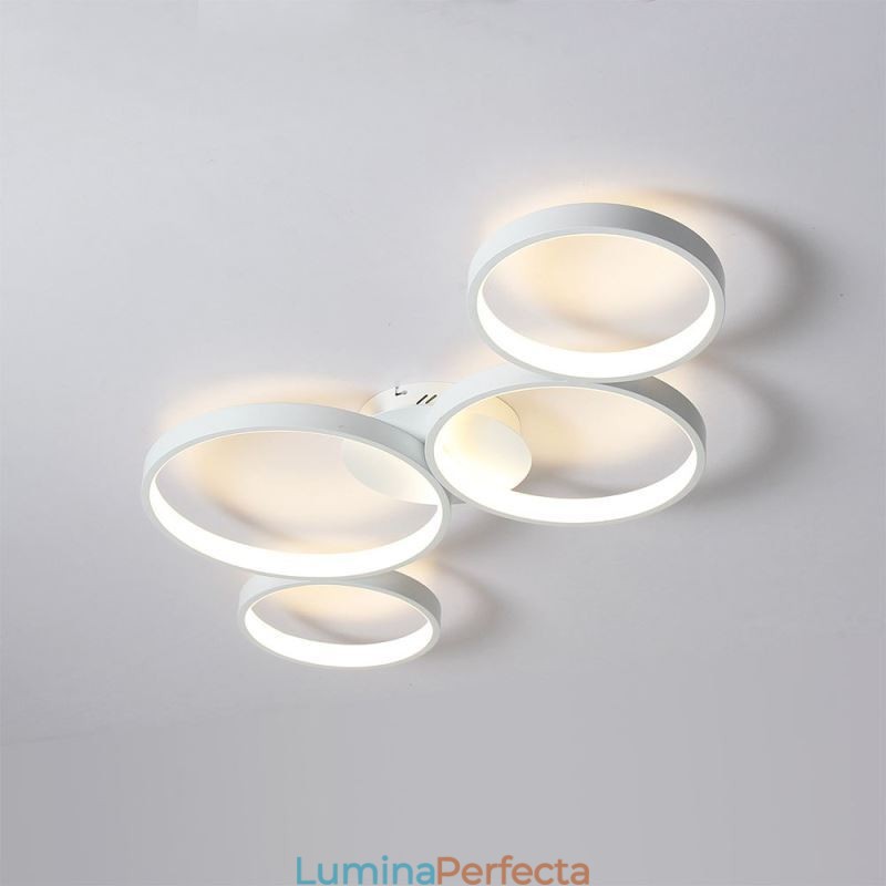 Plafoniera 7200LM 4 Inele Corp de iluminat