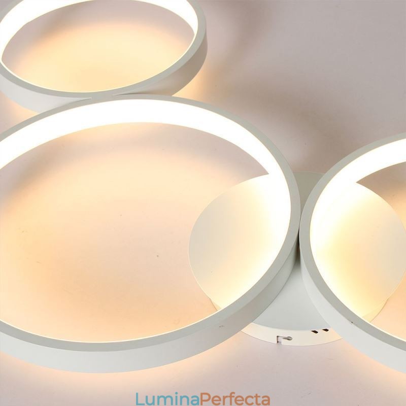 Plafoniera 7200LM 4 Inele Corp de iluminat