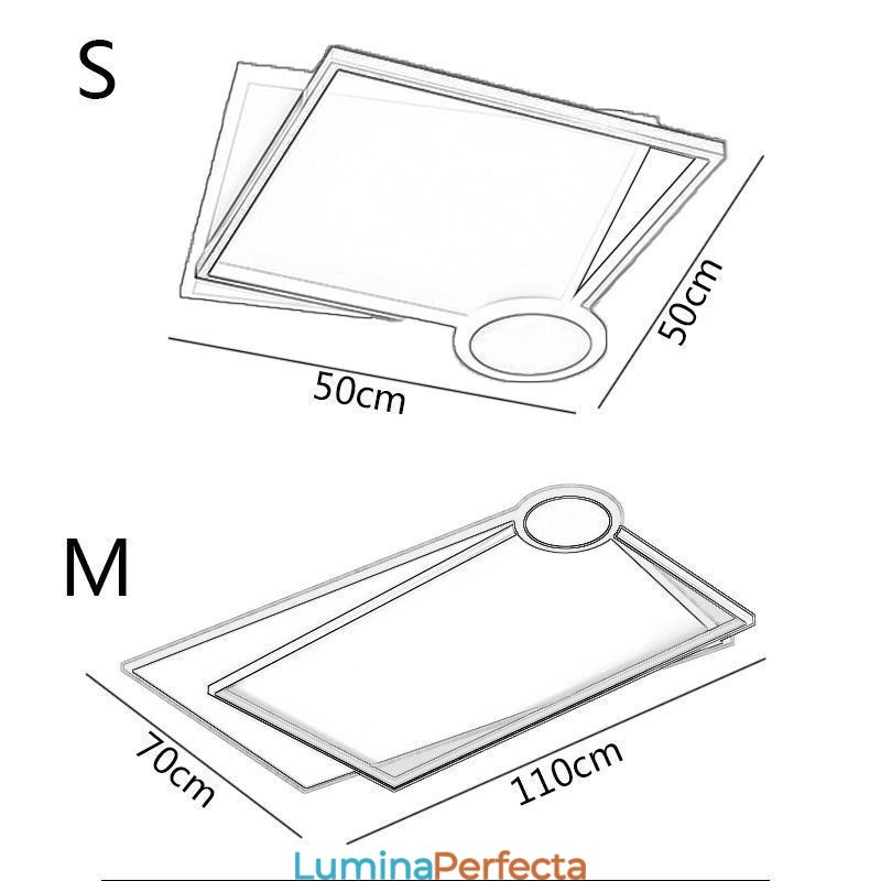 Plafoniera minimalistă cu montare încasată