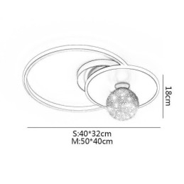 Plafoniera minimalistă pentru decorarea casei cu montare încasată