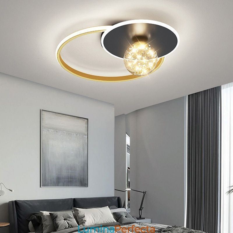 Plafoniera minimalistă pentru decorarea casei cu montare încasată