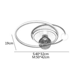 Plafoniera pentru decorarea casei cu montare încasată