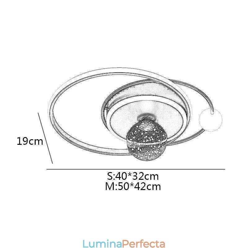 Plafoniera pentru decorarea casei cu montare încasată