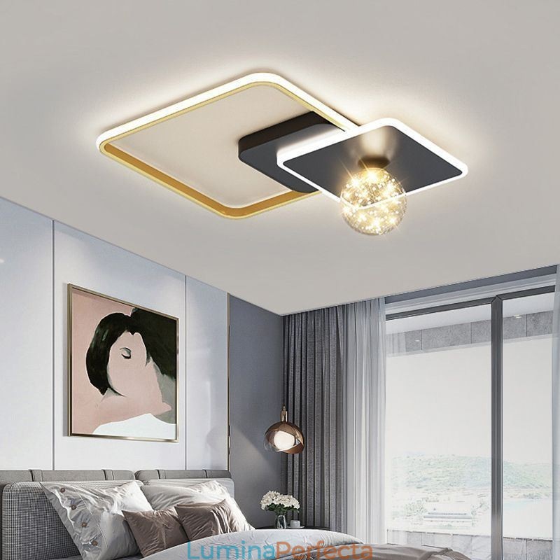Corp de iluminat de tavan pentru decorarea casei cu montare încasată