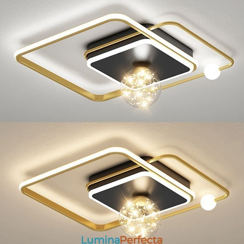 Plafoniera modernă pentru decorarea casei cu montare încasată