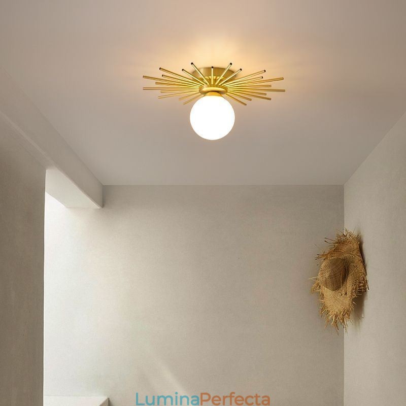 Plafoniera modernă cu 1 lumină, plafon Globe