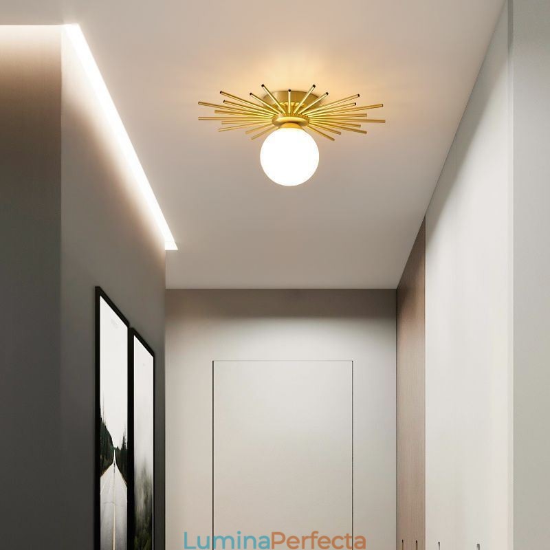 Plafoniera modernă cu 1 lumină, plafon Globe