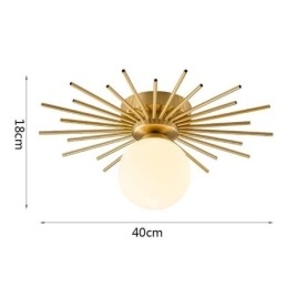 Plafoniera modernă cu 1 lumină, plafon Globe