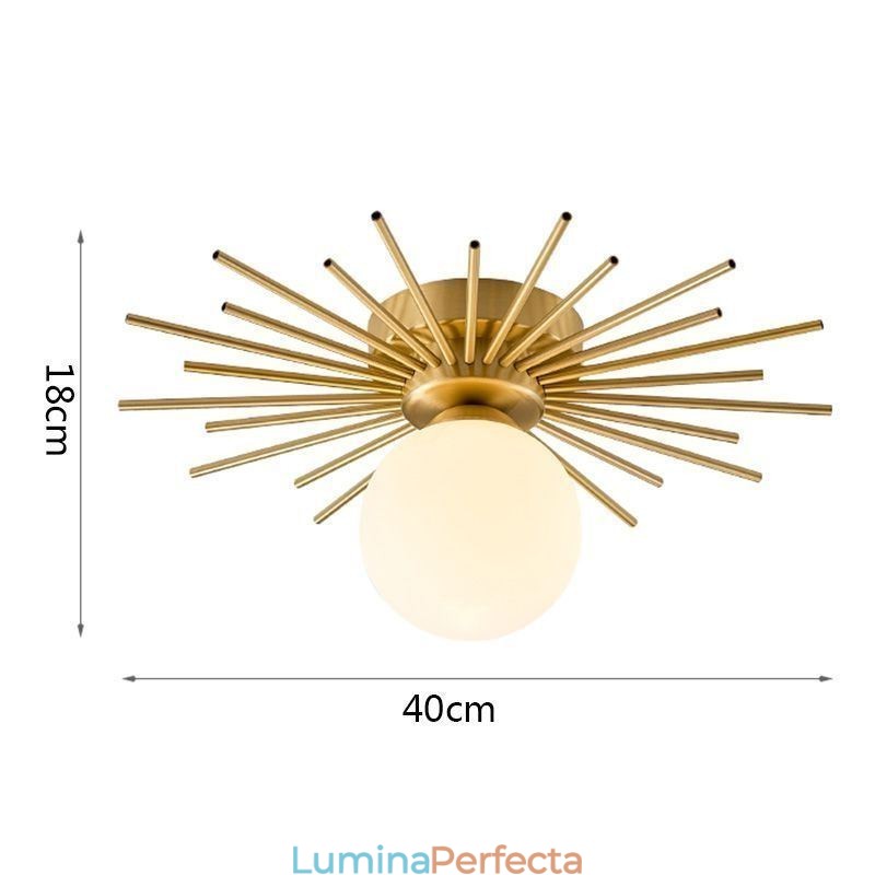 Plafoniera modernă cu 1 lumină, plafon Globe