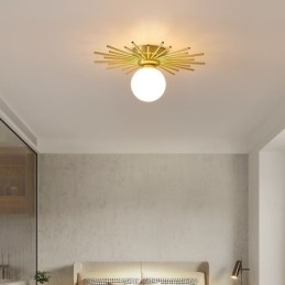 Plafoniera modernă cu 1 lumină, plafon Globe